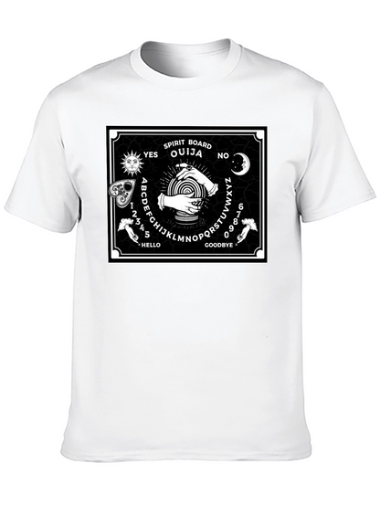 Ouija Board Graphic Print Black T-Shirt