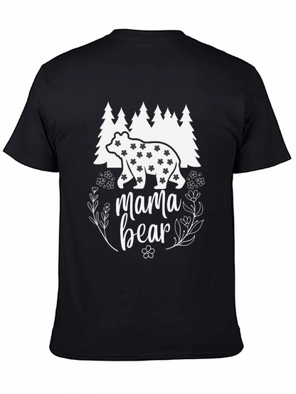 Mama Bear Graphic T-Shirt - Black