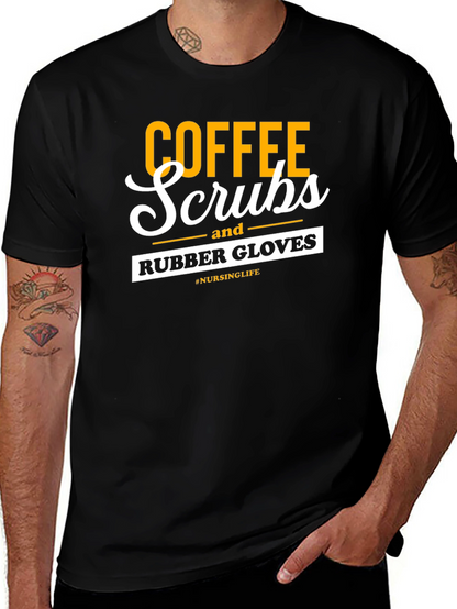 Coffee Scrubs Rubber Gloves Graphic Tee