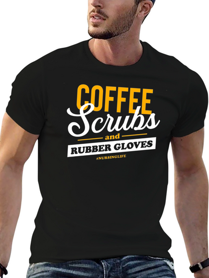 Coffee Scrubs Rubber Gloves Graphic Tee