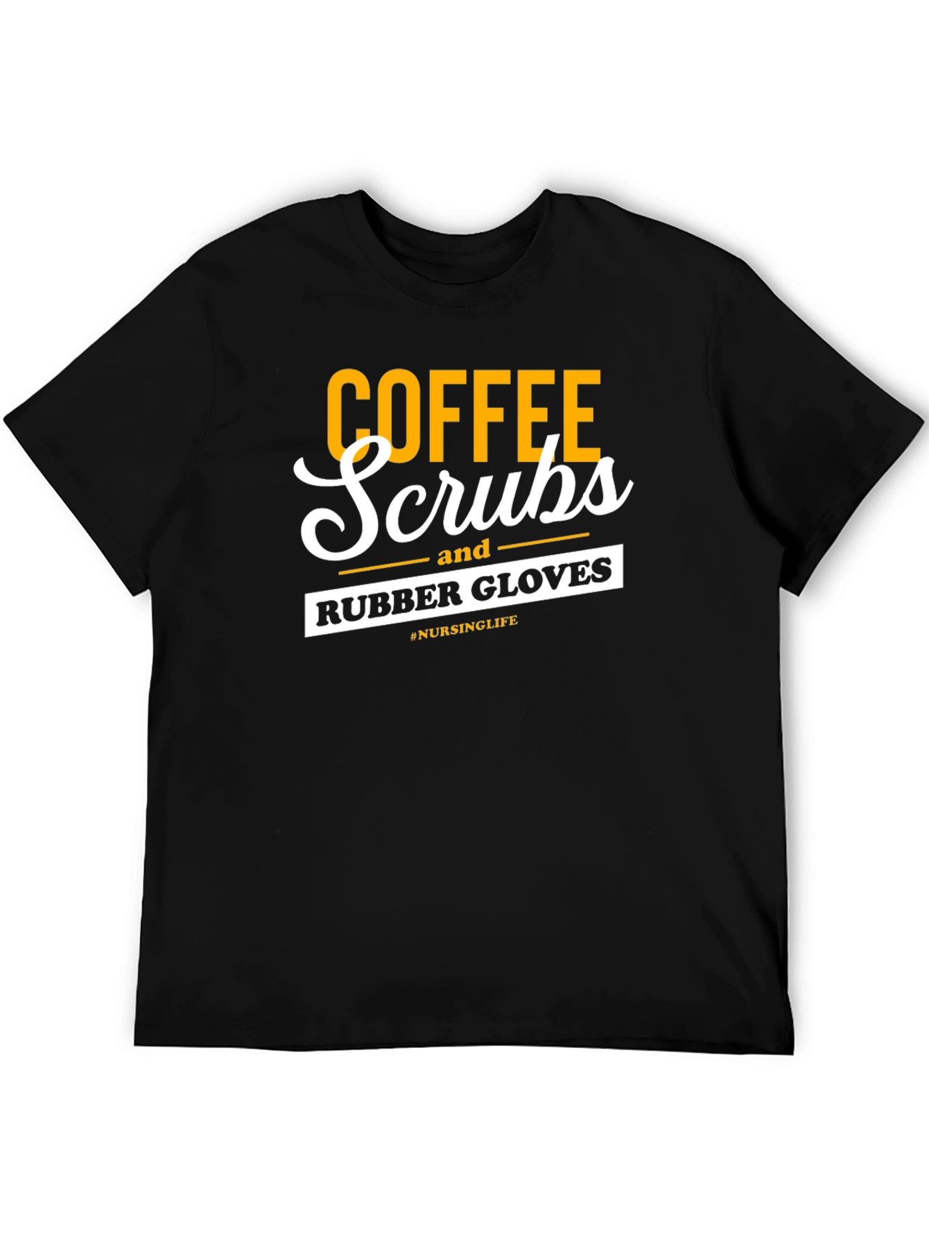 Coffee Scrubs Rubber Gloves Graphic Tee