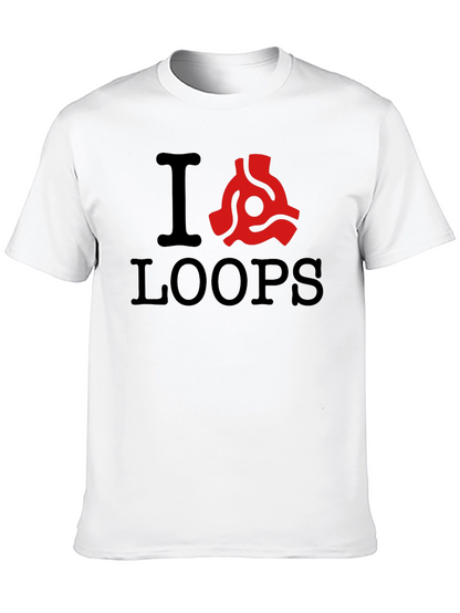 I Heart Loops T-Shirt - Classic Music Lover Tee