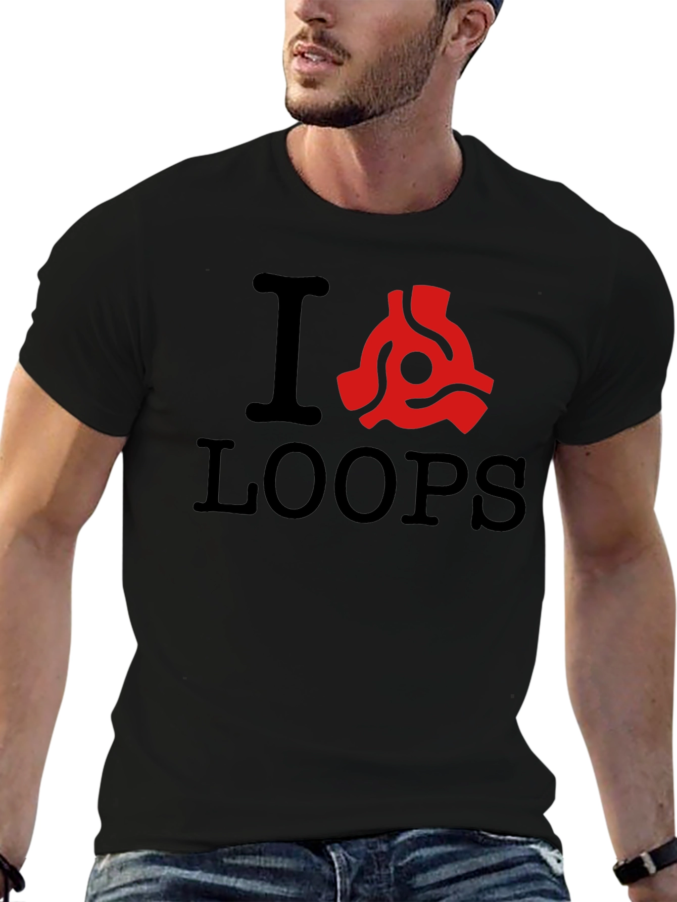 I Heart Loops T-Shirt - Classic Music Lover Tee
