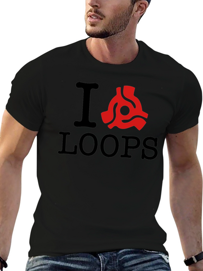 I Heart Loops T-Shirt - Classic Music Lover Tee