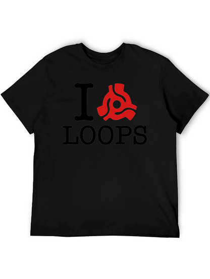 I Heart Loops T-Shirt - Classic Music Lover Tee