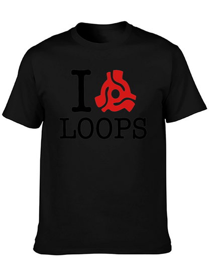 I Heart Loops T-Shirt - Classic Music Lover Tee
