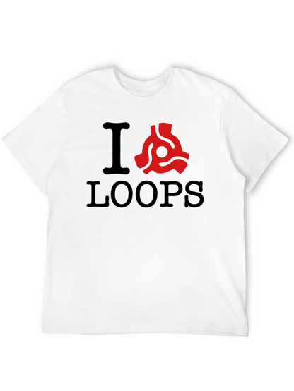 I Heart Loops T-Shirt - Classic Music Lover Tee