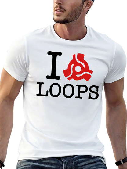 I Heart Loops T-Shirt - Classic Music Lover Tee