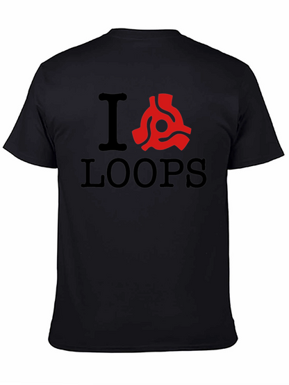 I Heart Loops T-Shirt - Classic Music Lover Tee