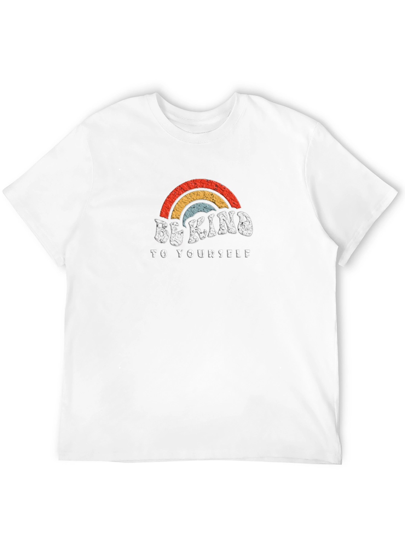 Be Kind T-Shirt - Retro Rainbow Design