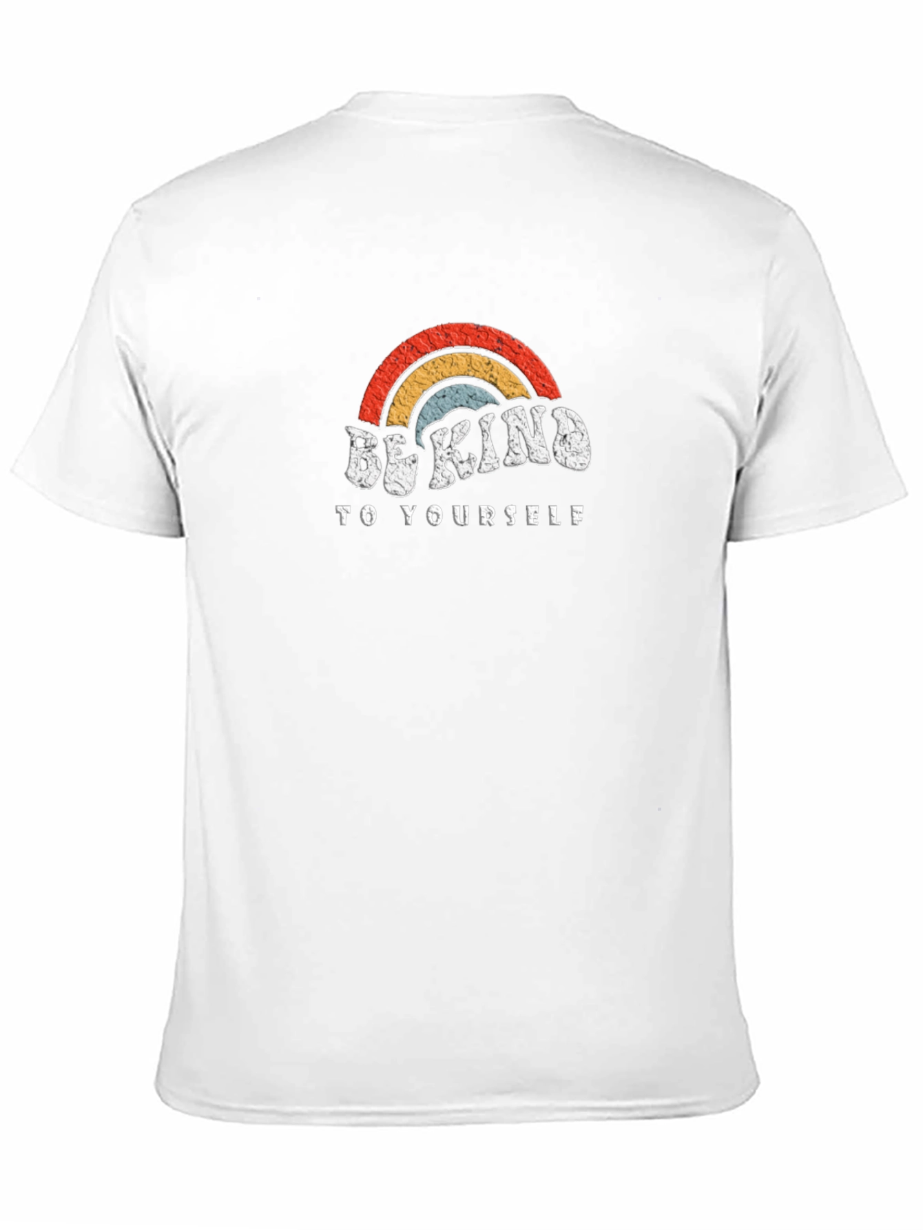 Be Kind T-Shirt - Retro Rainbow Design