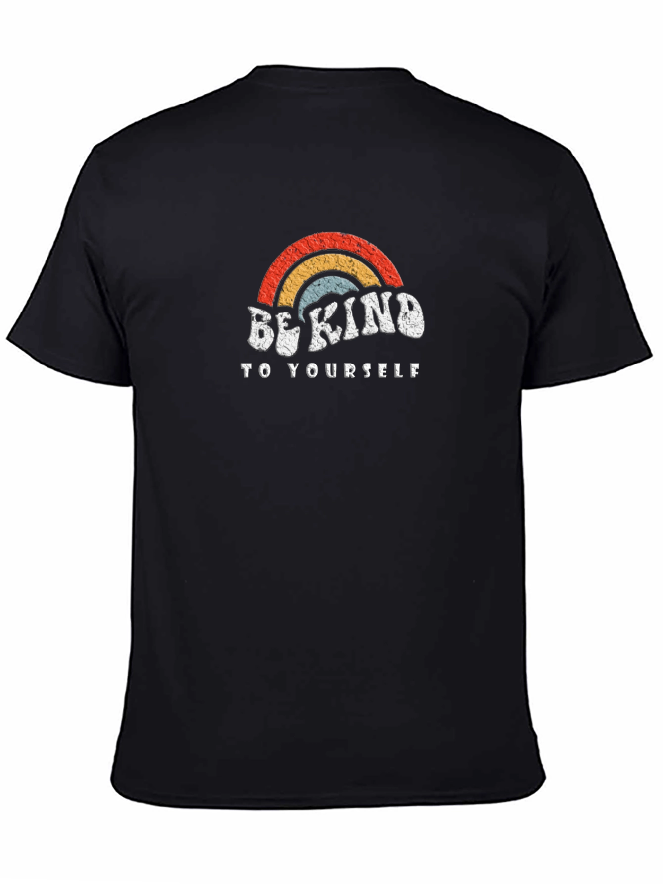 Be Kind T-Shirt - Retro Rainbow Design