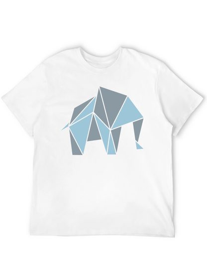 Geometric Elephant Graphic T-Shirt