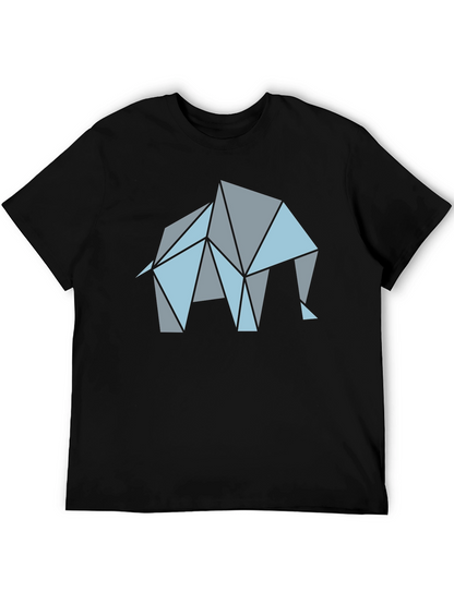 Geometric Elephant Graphic T-Shirt