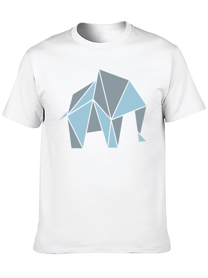 Geometric Elephant Graphic T-Shirt