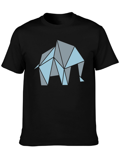 Geometric Elephant Graphic T-Shirt