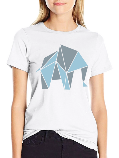 Geometric Elephant Graphic T-Shirt