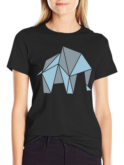 Geometric Elephant Graphic T-Shirt