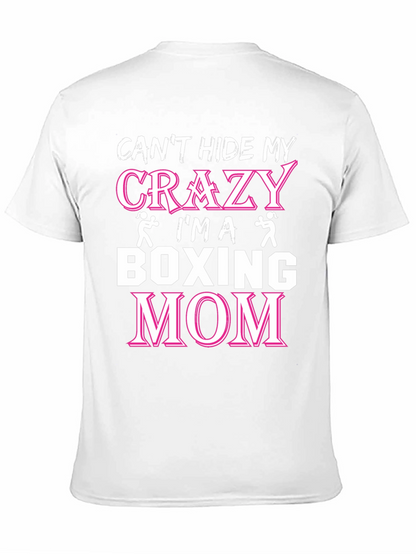 Crazy Boxing Mom Graphic T-Shirt