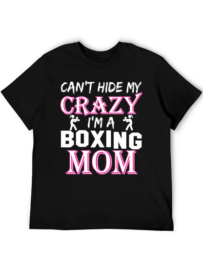 Crazy Boxing Mom Graphic T-Shirt