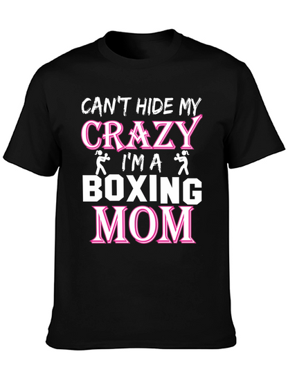 Crazy Boxing Mom Graphic T-Shirt