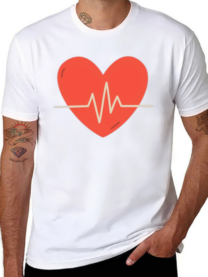 Heartbeat Graphic Tee - Stylish Comfort