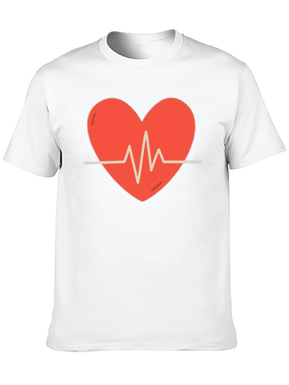 Heartbeat Graphic Tee - Stylish Comfort