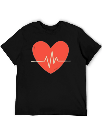 Heartbeat Graphic Tee - Stylish Comfort