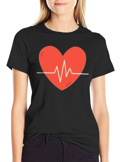 Heartbeat Graphic Tee - Stylish Comfort
