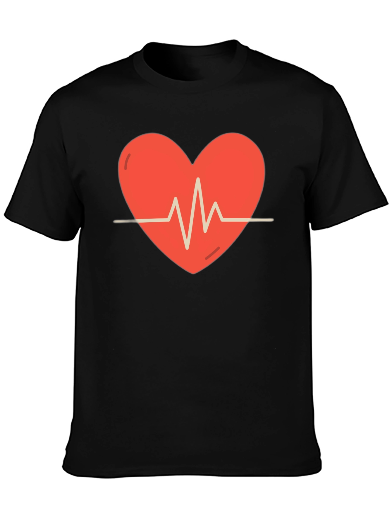 Heartbeat Graphic Tee - Stylish Comfort