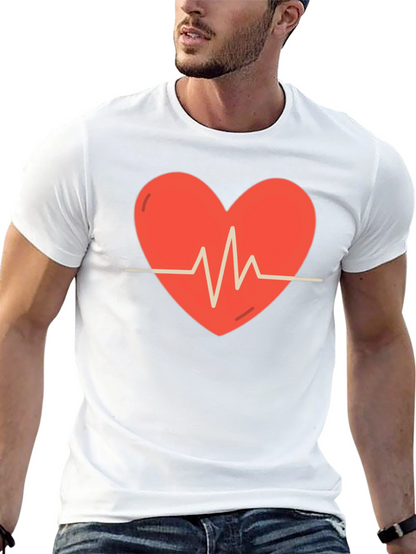 Heartbeat Graphic Tee - Stylish Comfort
