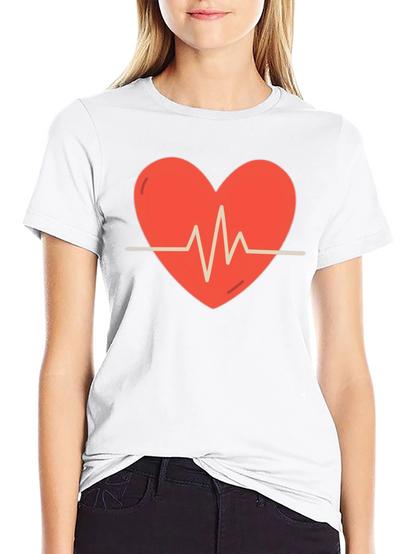Heartbeat Graphic Tee - Stylish Comfort