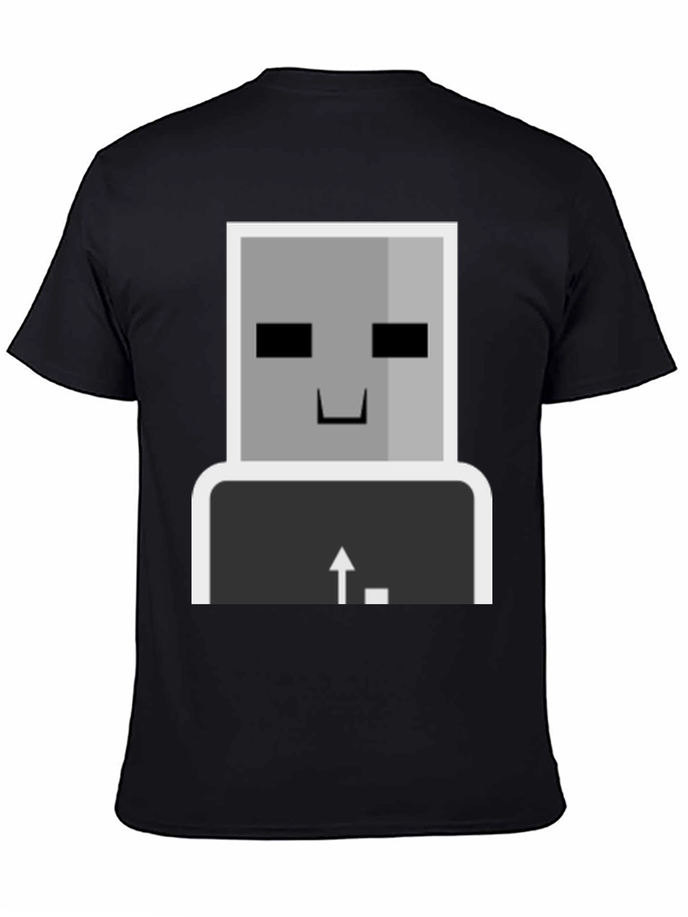 Geeky Robot T-Shirt - Keyboard Enter Design