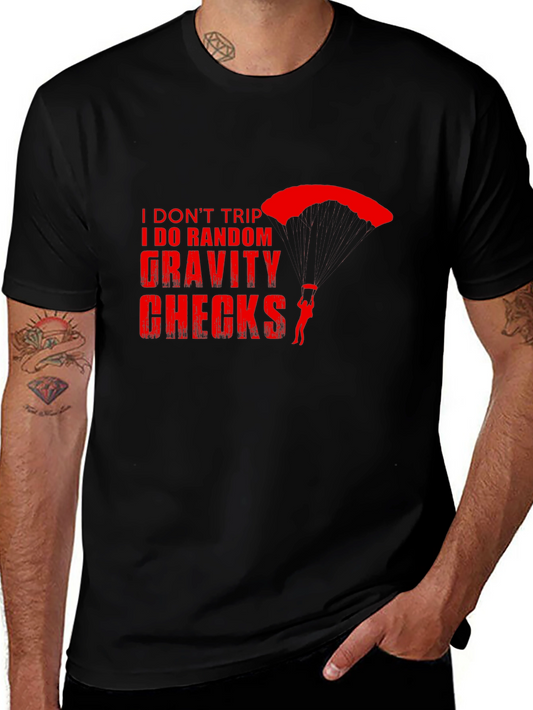Gravity Checks Skydiver T-Shirt - Funny Skydiving Tee