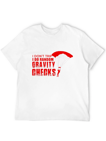Gravity Checks Skydiver T-Shirt - Funny Skydiving Tee
