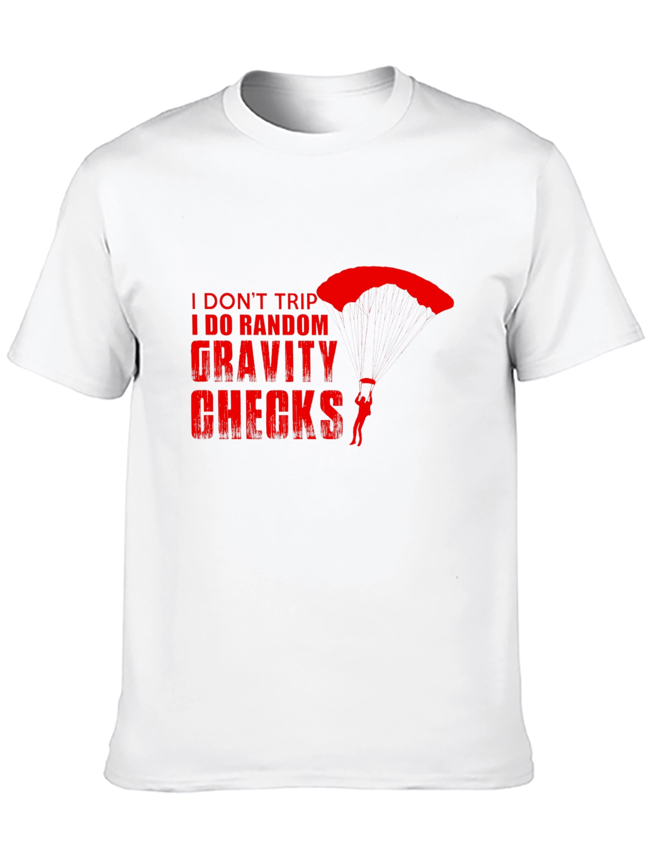 Gravity Checks Skydiver T-Shirt - Funny Skydiving Tee
