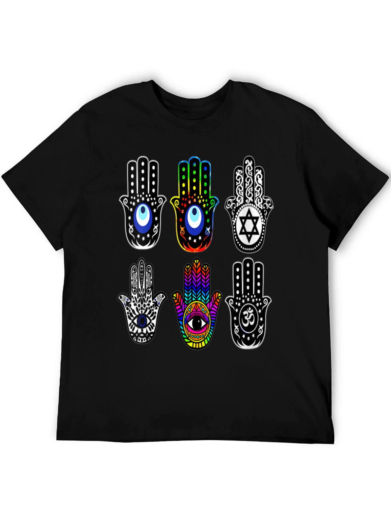 Hamsa Hand T-Shirt - Spiritual Amulet Design
