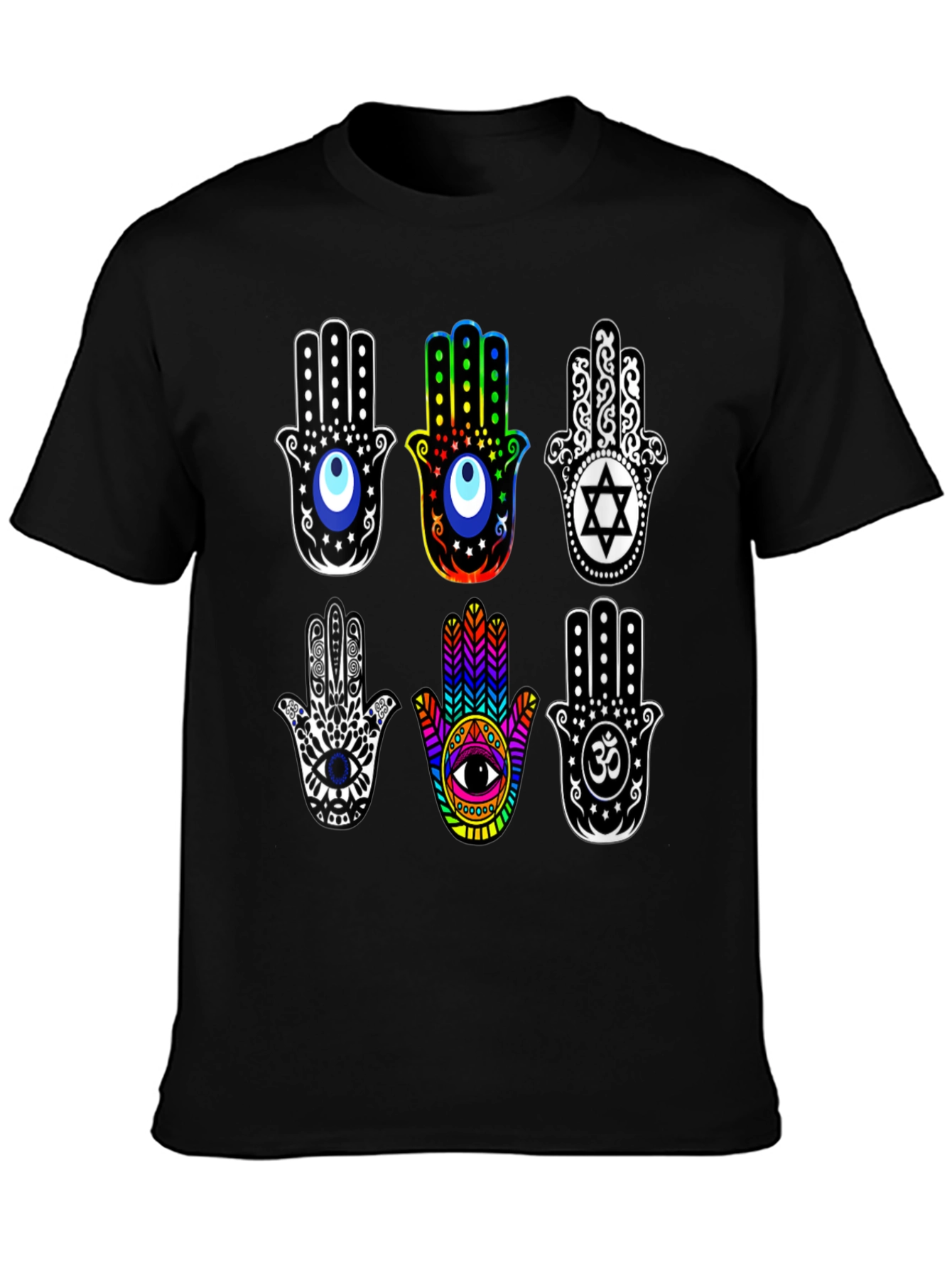 Hamsa Hand T-Shirt - Spiritual Amulet Design