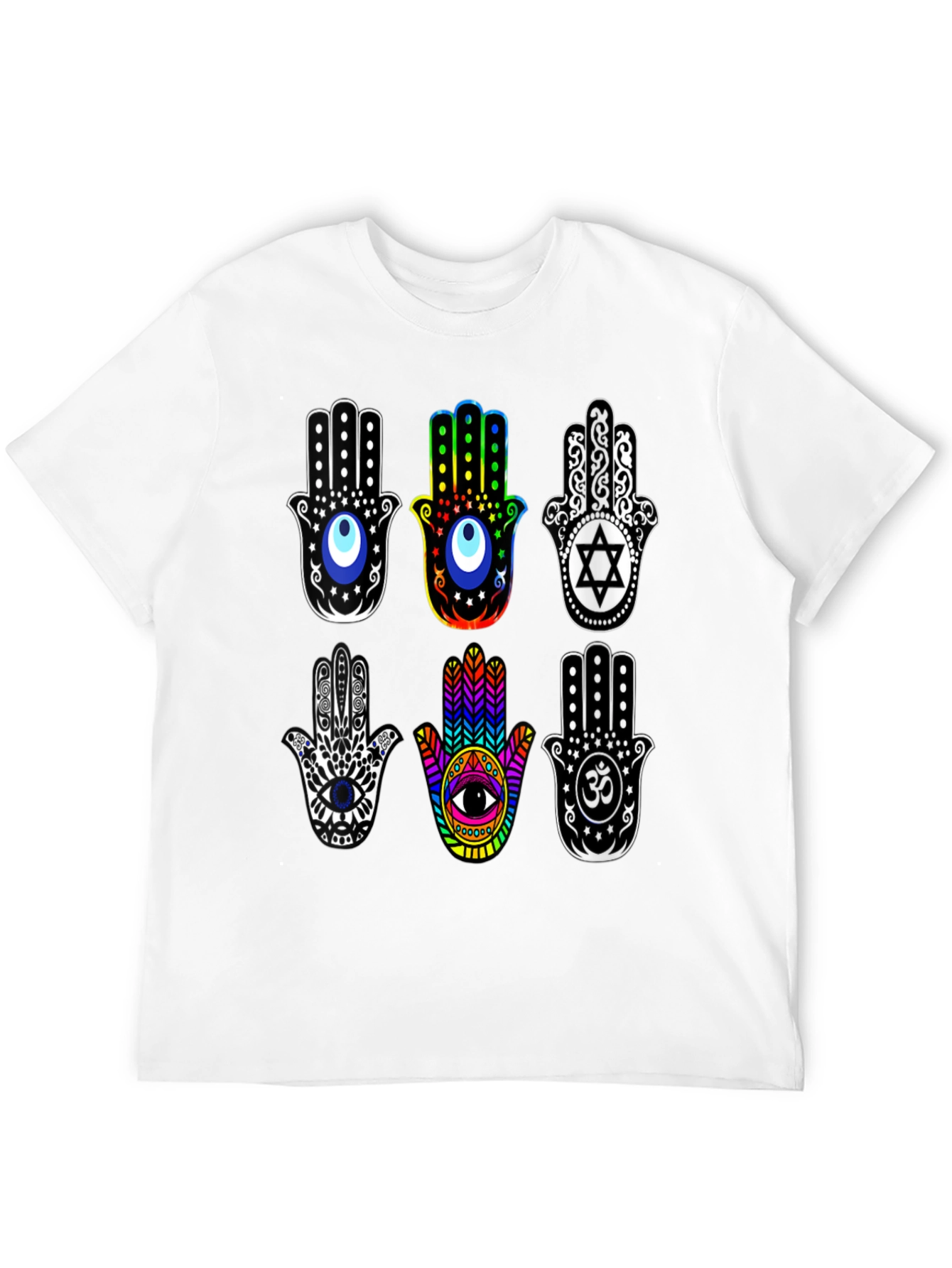 Hamsa Hand T-Shirt - Spiritual Amulet Design