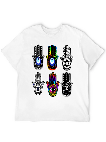 Hamsa Hand T-Shirt - Spiritual Amulet Design