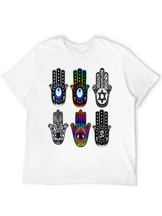 Hamsa Hand T-Shirt - Spiritual Amulet Design