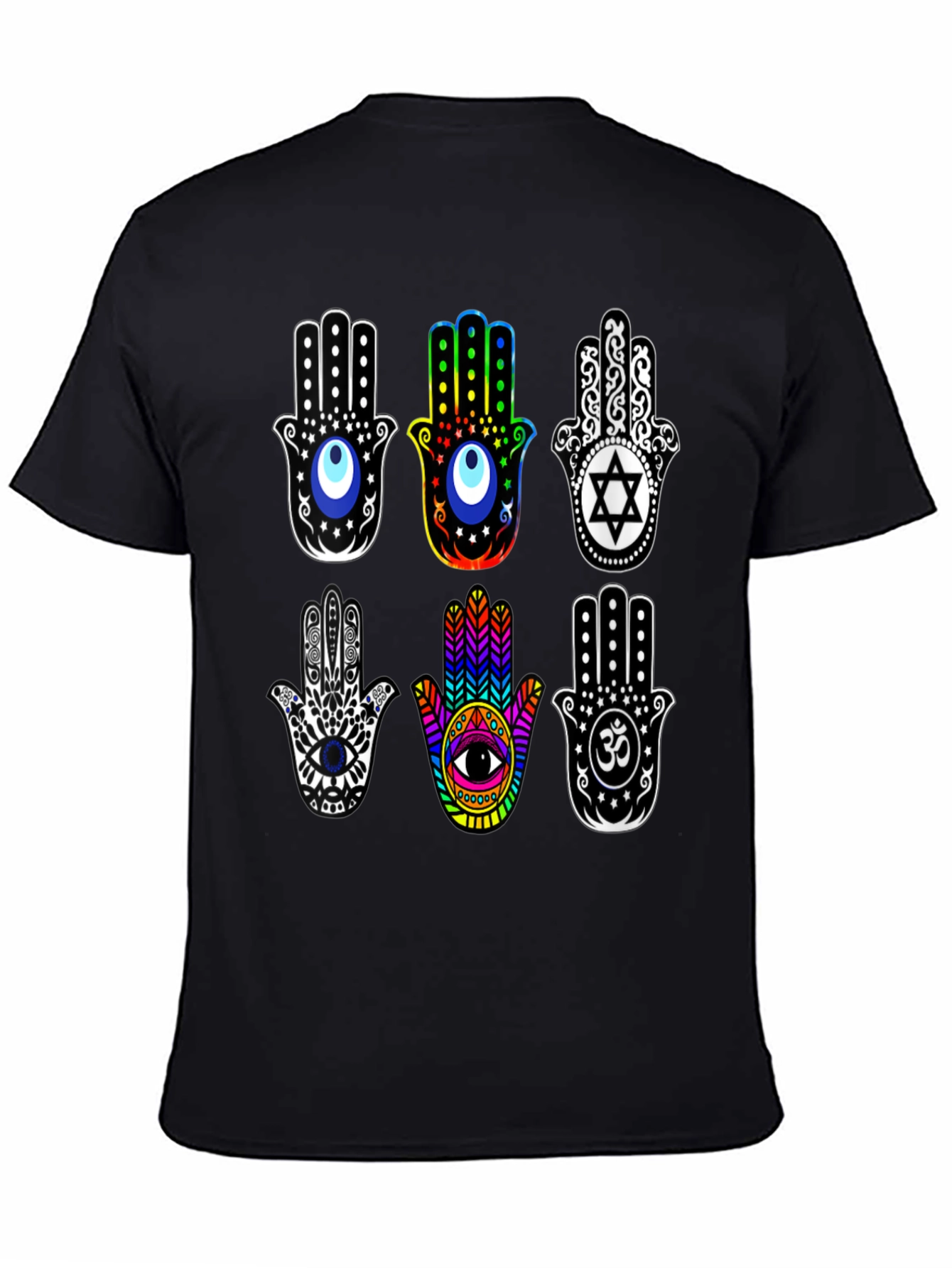 Hamsa Hand T-Shirt - Spiritual Amulet Design