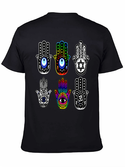 Hamsa Hand T-Shirt - Spiritual Amulet Design