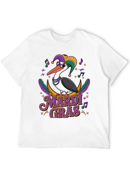 Mardi Gras Pelican T-Shirt: Festive Bird Design