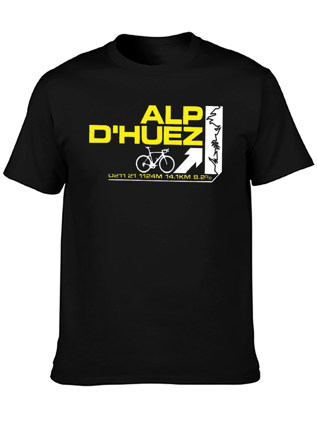 Alp DHuez Cycling T-Shirt - Mountain Climb Tee