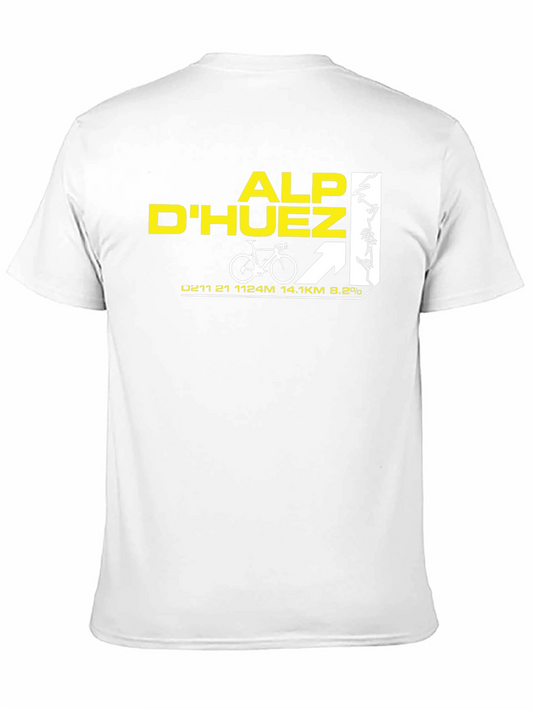 Alp DHuez Cycling T-Shirt - Mountain Climb Tee