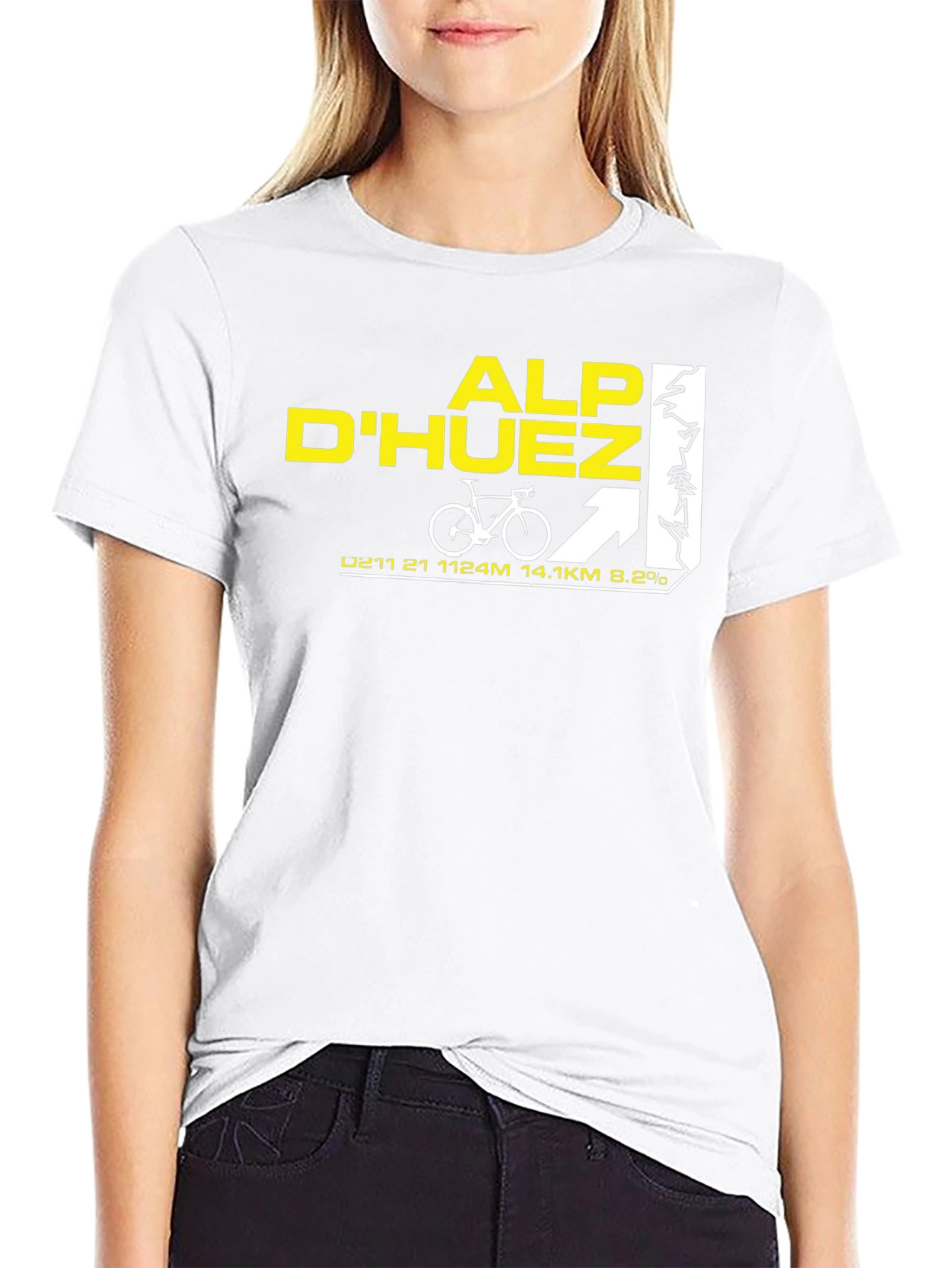 Alp DHuez Cycling T-Shirt - Mountain Climb Tee