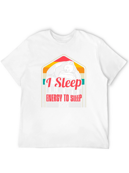 I Sleep Panda Graphic Tee - Black