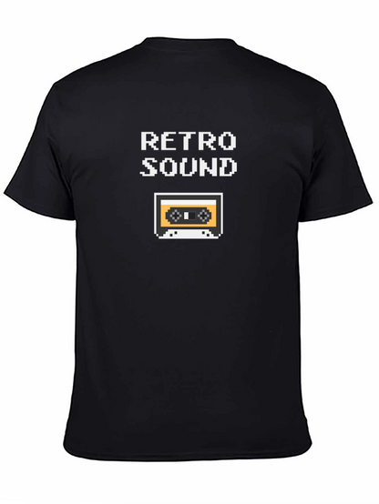 Retro Sound Pixel Art Graphic T-Shirt