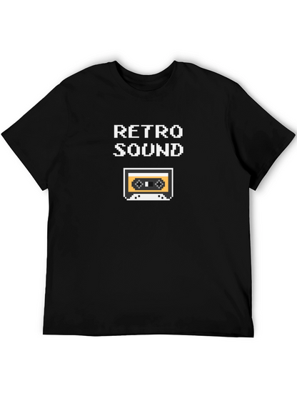 Retro Sound Pixel Art Graphic T-Shirt